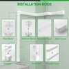 4'' 19.5 Ft Mini Split Line Cover Set, PVC &