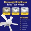 Wunder Cool Socket Fan Light, Small Ceiling Fans with Lights