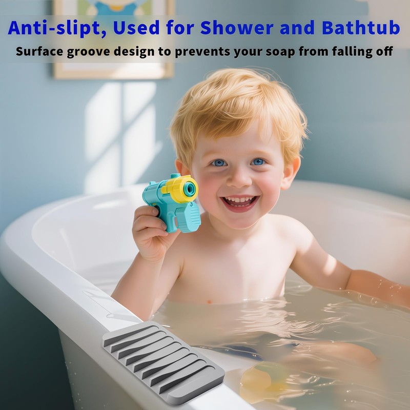 Eduftis 2Pcs Self Draining Soap Dishes, Soap Dish for Bathroom