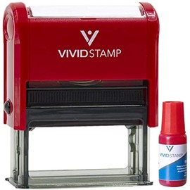 All Sales Final No Refunds Self Inking Rubber Stamp Combo with Refill (Red Ink) - Large