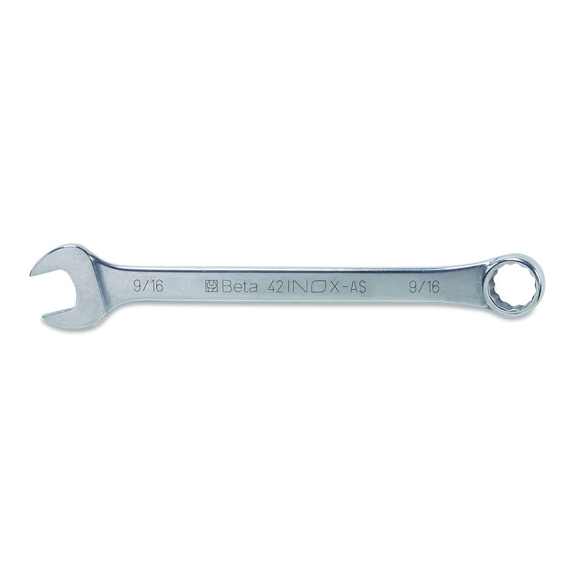 Beta 42INOX 9/16" Stainless Steel Combination Wrench | 12-Point Box