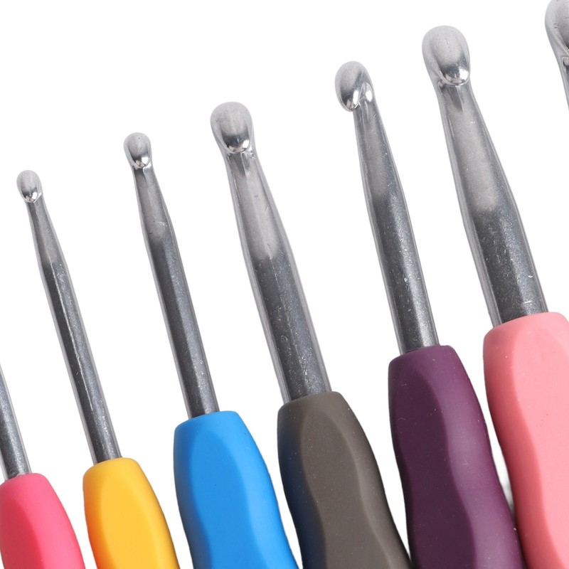 Crochet Hooks Set Soft Handle Crochet Hand Knitting Needles Art