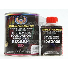 Red Epoxy Primer Kit, 1 Quart with 1/2 Pint Activator House of Kolor
