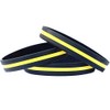3 Thin Yellow Line Silicone Wristbands Bracelets Awareness Support