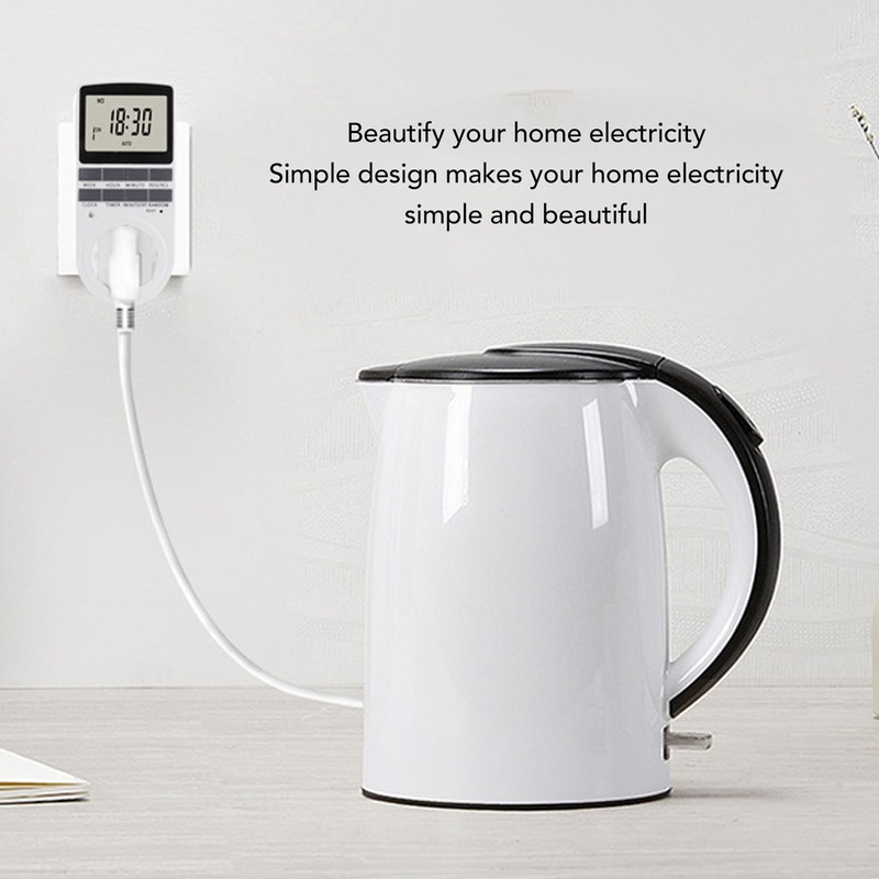 Timer Outlet Digital Intelligent Energy Saving Flame Retardant High Power