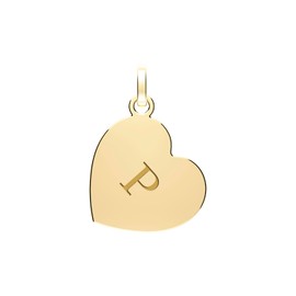 EDS Jewels Beautiful 9ct Gold Ladies Heart Letter/Initial Pendant - 17mm*12mm WJS35314LTP