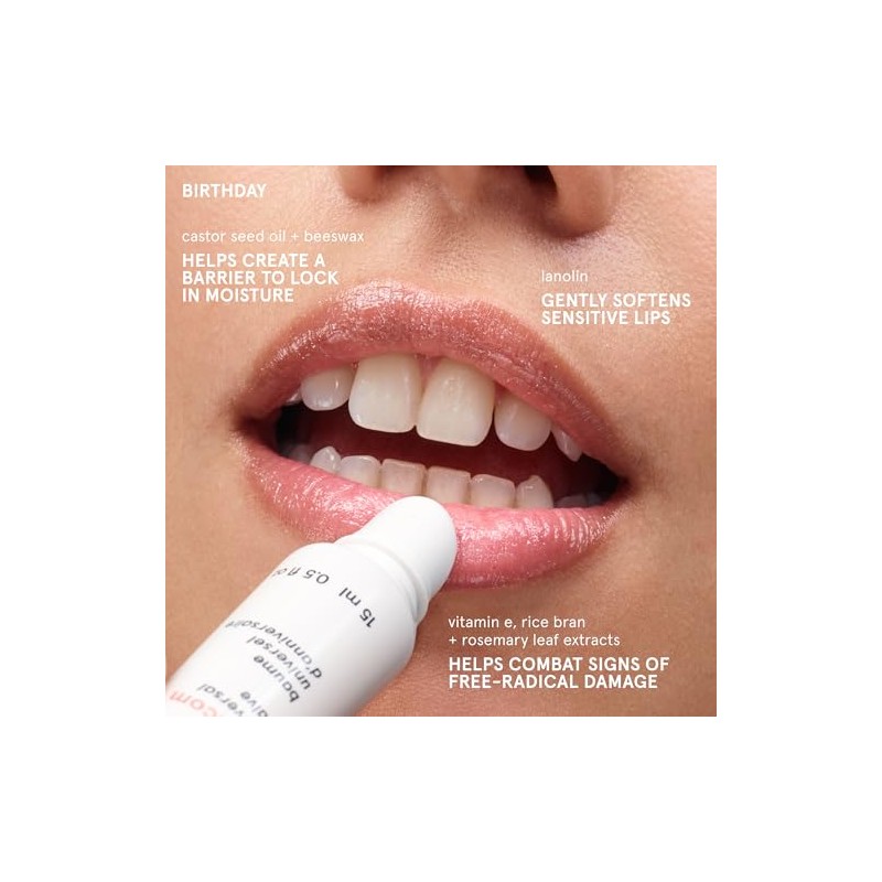 Glossier Bálsamo labial - Birthday: Hidratación Instantánea con Sabor delicioso