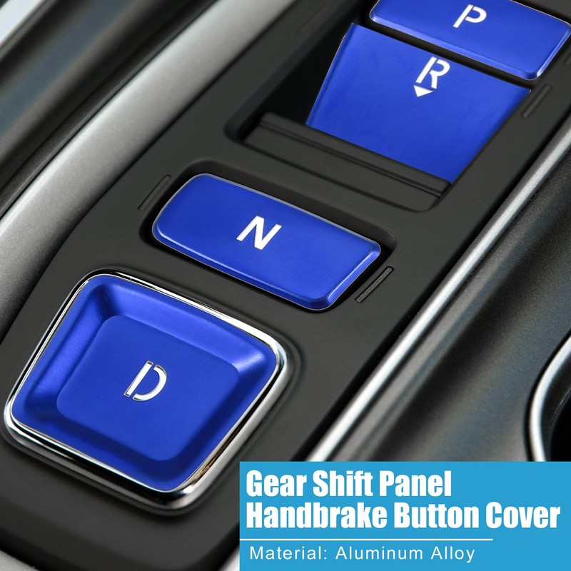 A ABSOPRO Gear Shift Panel Electronic Handbrake Button Cover Trim