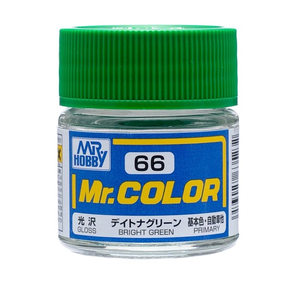 GSI Creos C66 Gloss Bright Green 10ml, GSI Mr. Color,