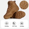 FREE SOLDIER Men's Waterproof Hiking ... Military Boots(Brown, US 9.5W)