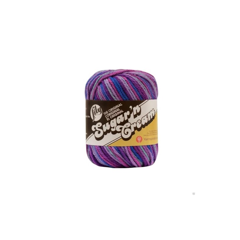 Lily Sugar 'n Cream Ombre Knitting Wool Yarn 56.7g -