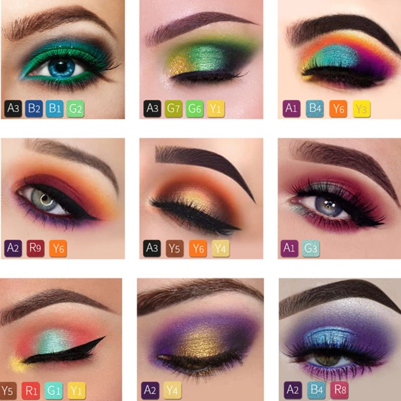 108 Colours Professional Eyeshadow Palette, Matte Shimmer Glitter, Colourful Eyeshadow,