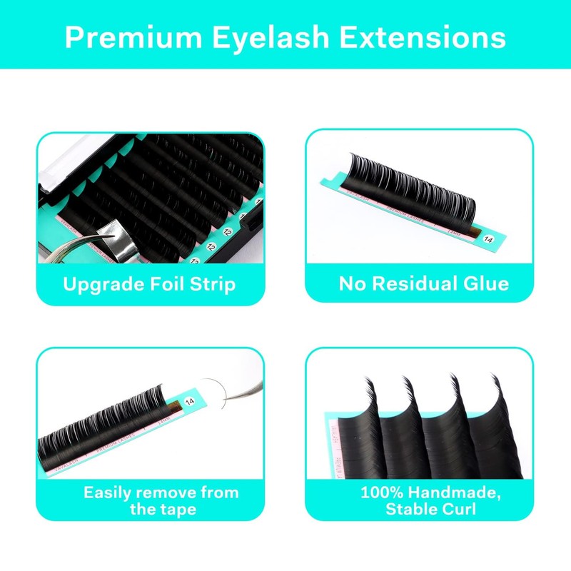 Eyelash Extensions 0.07 C Curl 8mm Lash Extensions Supplies Individual