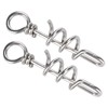 5 Pcs Bird Parrots Foot Ring Buckle Stainless Steel Foot