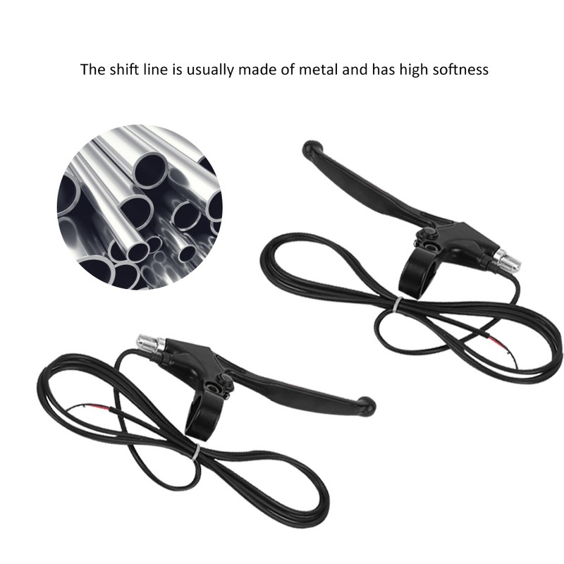 1Pair Electric Bicycle Ebike Metal Handle Brake Lever Replacement Accessory