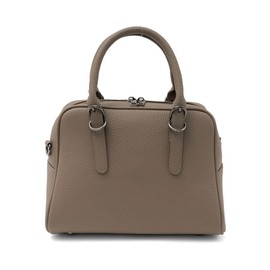 VITAFELICE Inb-10036p Women's Mini Boston Bag, Belt Handle, 2-Way, brown (mocha)