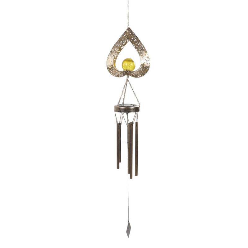 Outdoor Solar Wind Chime Light Hanging Warm LED Mobile Hanging