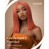 Arabella 5x6 Glueless Bob Wigs Human Hair Ginger Orange Lace