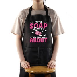 JNIAP Soap Maker Apron Soap Making Gifts Soap Dealer Apron I'm The Soap Dealer They Told You About Homemade Soaping Gifts (Soap Dealer)