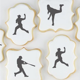 Baseball Team | Birthday Party | Little League Season | Cookie, Cupcakes, Crafts | 3 Sheets 10 Stencils Value Pack