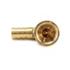 QWORK 90 Degree Elbow Brass Brass Hose Nozzle 12mm x