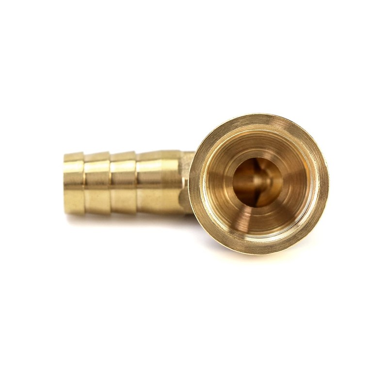 QWORK 90 Degree Elbow Brass Brass Hose Nozzle 12mm x