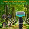 2 Pack Solar Ultrasonic Mole Repellent Outdoor, 3 Modes, Waterproof