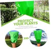 Sosoport 3pcs Plant Protective Cover Non-Woven Frost Bag Drawstring for