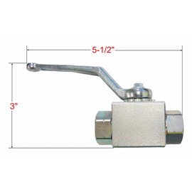 Ultimate Washer UW18715 High Pressure Ball Valve Kit with 3/8-inch MNPT Plug x 3/8-inch FNPT Quick-Connect