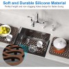 Toovem Sink Protectors for Kitchen Sink, 2Pcs TOOVEM13.6x 11.6''Non-Slip Silicone