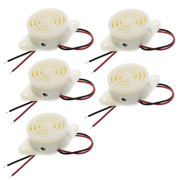 Hailege 5pcs 95DB Alarm Buzzer SFM-27 High-decibel 3-24V 12V Electronic