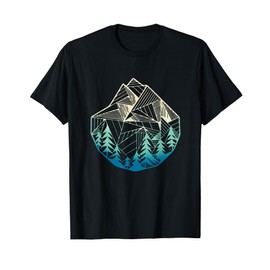 Minimal Mountains Geometry Outdoor Hiking T-Shirt T-Shirt