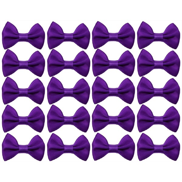 Shapenty Mini Satin Ribbon Bows Flowers Bowknot for Sewing Dress