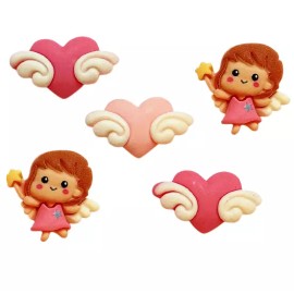Love From Above Craft Embellishment Set Valentine Angels Wings  Sew Miniatures