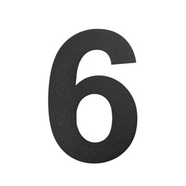 nanlyiau House Number 8 inches/20.5 cm Stainless Steel House Numbers Black Matt Modern House Number Made of Stainless Steel, Floating Appearance (Black 8 in 6/9)