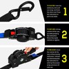 ANLULOAD Retractable Ratchet Strap(1 in x 9.8 ft),Ratchet Tie Down