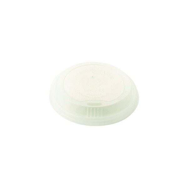 World Centric CUL-SC-12 100% Compostable CPLA Hot Cup Lids, for 10-20 oz. Cups, White (Pack of 1000)