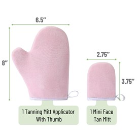 Slick Self Tanning Mitt - Pink, Tanning Glove for Self Tan Lotion