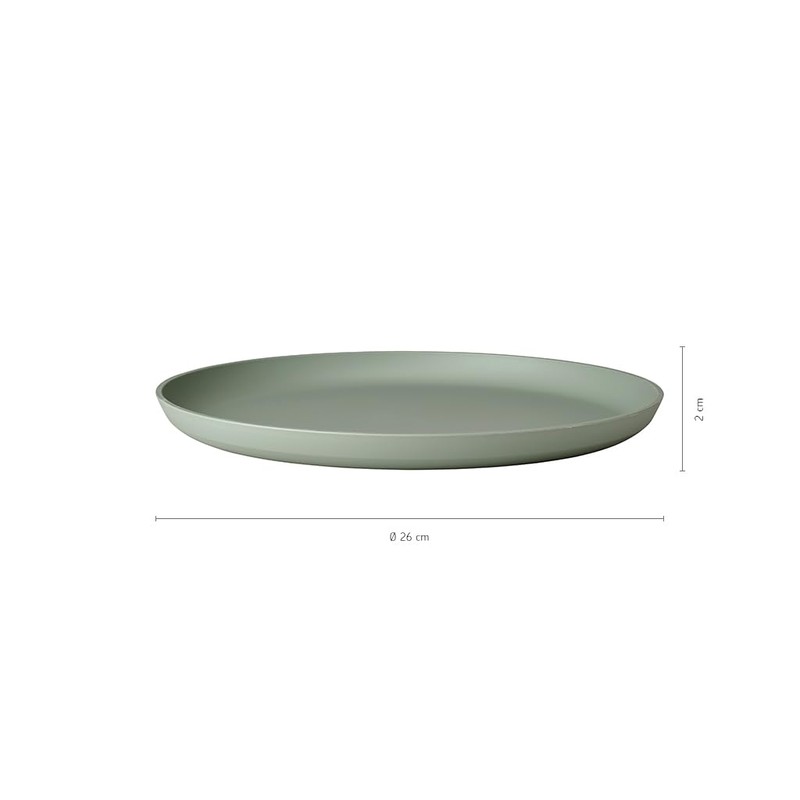 Mepal essteller silueta 260 mm 4 stück - nordic white