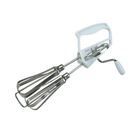 APOLLO Housewares 6319 Egg Beater Whisk, Plastic, Silver