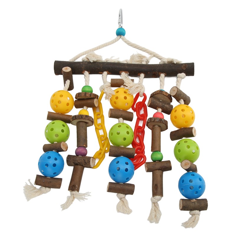 Wooden Parrot Chewing Blocks Safe Bite Resistant Large Parrot Bite