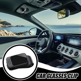 Sunglass Clip for Car Visor, Sun Glasses Eyeglass Hanger, Ticket Card Storage Interior Accessories for Man All Models Truck Road Trip Vehicle