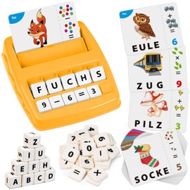 Joozmui Letters Learning Educational Games from 3 4 5 6 7 8 Years, Children's Toy from 3-8 Years Reading Learning Montessori Toy from 3-8 Years Boy School Gift