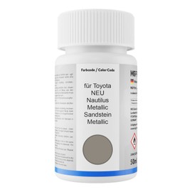 MG PRIME Autolack Lackstift Set für Toyota NEU Nautilus Metallic/Sandstein Metallic Basislack Klarlack je 50ml