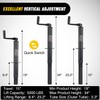 Nilight A-Frame Trailer Jack 5000 lbs Capacity 15" Vertical Travel