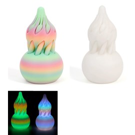 Liahelianx 3D Printed Impossible Pyramid Sculpture - Hypnotic Thread Therapy Fidget Toy for Stress Relief, Anxiety Reducing Desk Decor & Focus Aid Sensory Tool (Noctilucent)