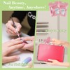 Kit De Manicura Desechable Con Lima, Pegamento, Almohadillas De Preparación,