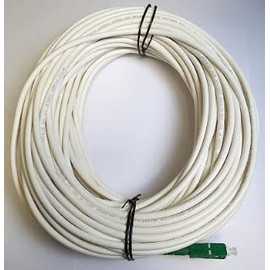 Ultra Spec Cables 1-Fiber MDU Drop Cable SC/APC to SC/APC Simplex Singlemode Plenum BIF 4.8mm Includes 1 x SC-APC Simplex Coupler (Choose Length)