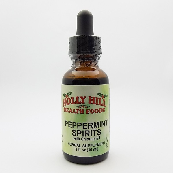 Holly Hill Health Foods, Peppermint Spirits (with Chlorophyll), 1 Ounce