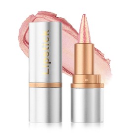 Pink Glitter Lipstick Lip Liner,Shimmer Metallic Matte Long-Lasting Waterproof Non-stick Lip Tint Stain,High Pigmented Lip Gloss Full Coverage lipcolor Pen,Thanksgiving Makeup Gift for Women Girl-01